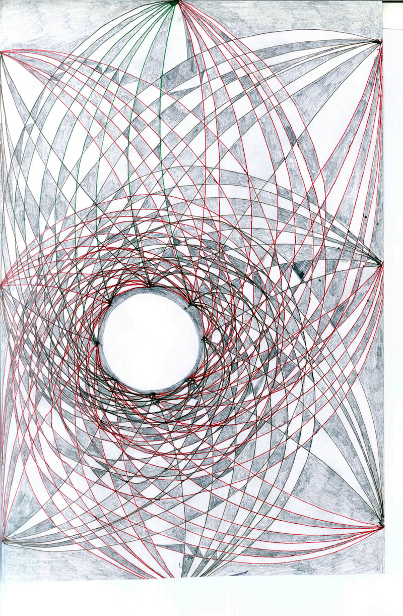 Untitled [AB 22], a fountain pen drawing by Ahmad Bilal