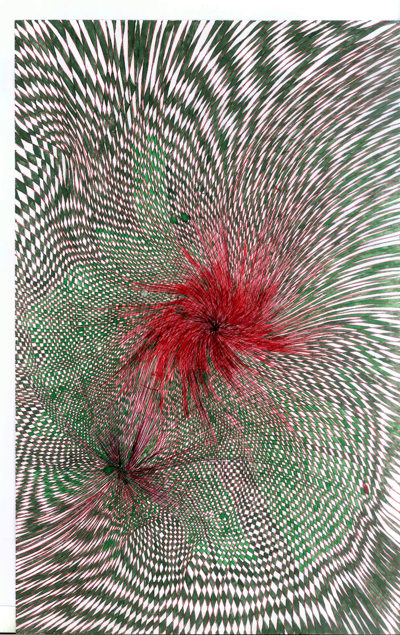 Untitled [AB 29], a fountain pen drawing by Ahmad Bilal