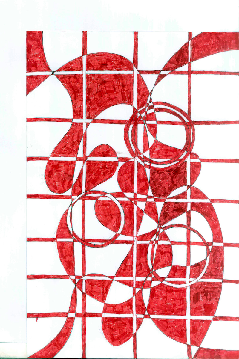 Untitled [AB 31], a fountain pen drawing by Ahmad Bilal