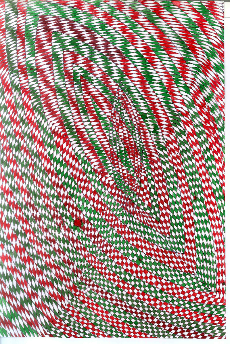 Untitled [AB 35], a fountain pen drawing by Ahmad Bilal